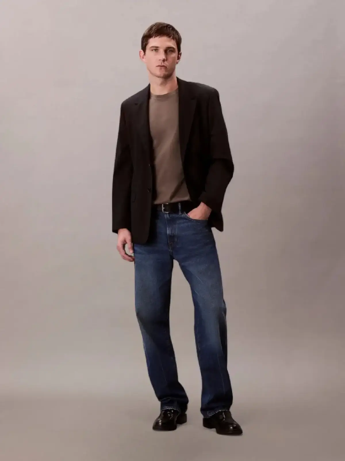 Calvin Klein SS SMOOTH CTTN SOLID CREWNK TEE Kahverengi Erkek Tişört