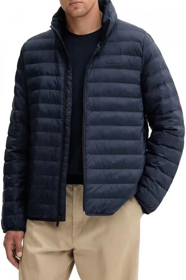 Calvin Klein LS LT WT NYLON CHANN Lacivert Erkek Mont