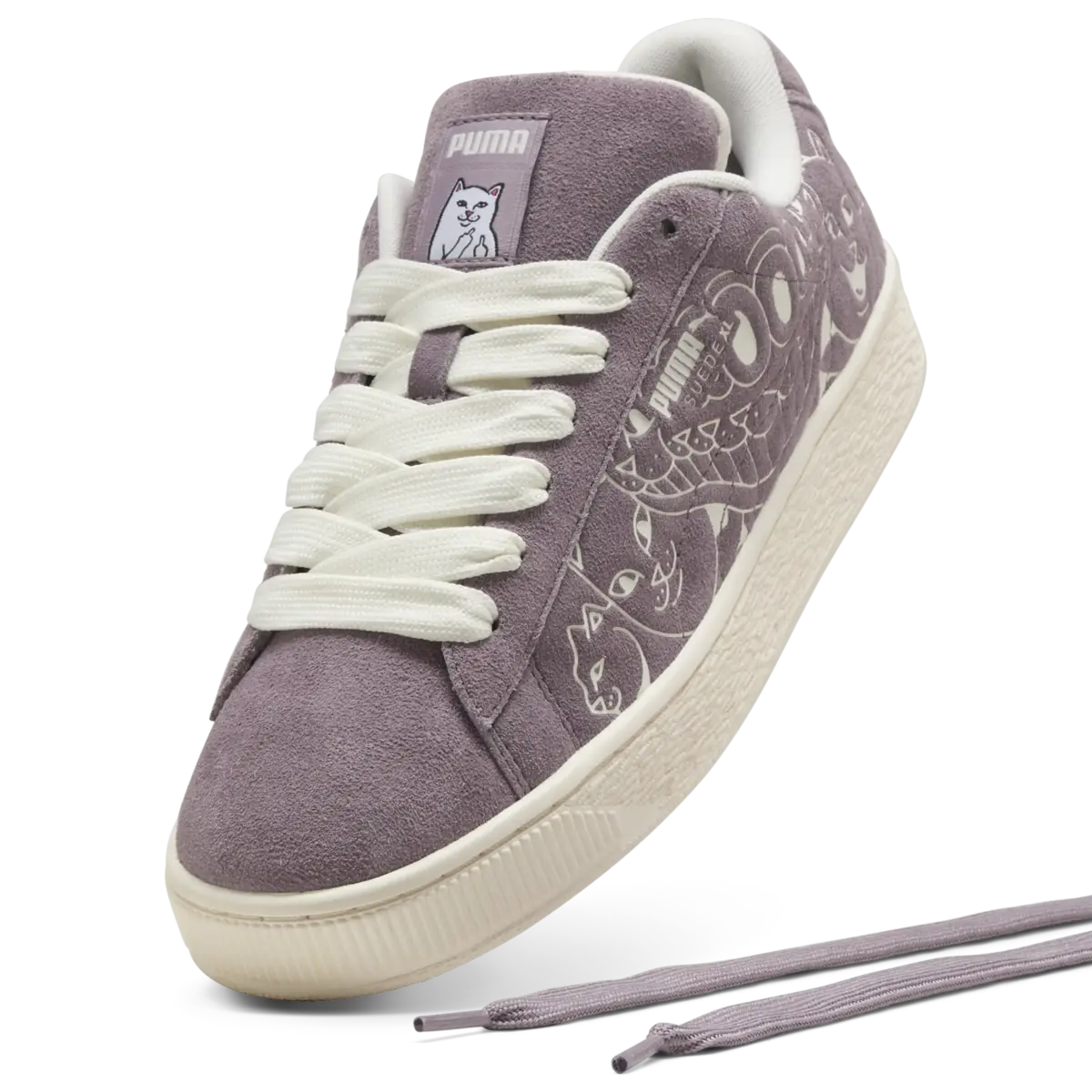 Puma Suede XL RIPNDIP Mor Erkek Günlük Spor Ayakkabı