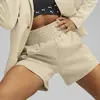 Puma T7 High Waist Shorts Bej Kadın Yüksek Bel Şort