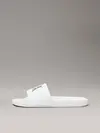 Calvin Klein SLIDE MONOGRAM WN, 01W Beyaz Kadın Terlik