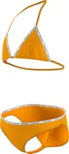 Calvin Klein TRIANGLE BIKINI SET Kadın Turuncu Bikini Takımı