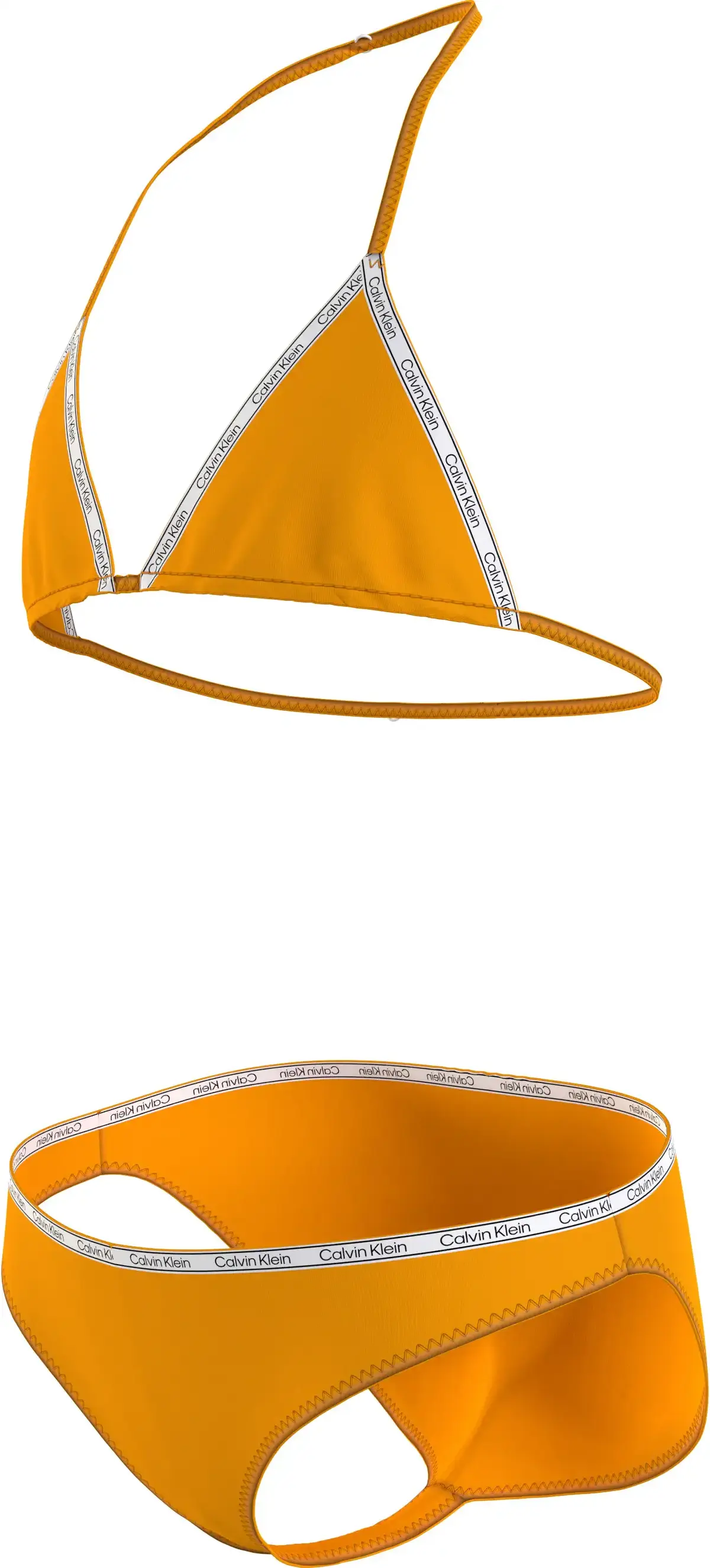 Calvin Klein TRIANGLE BIKINI SET Kadın Turuncu Bikini Takımı