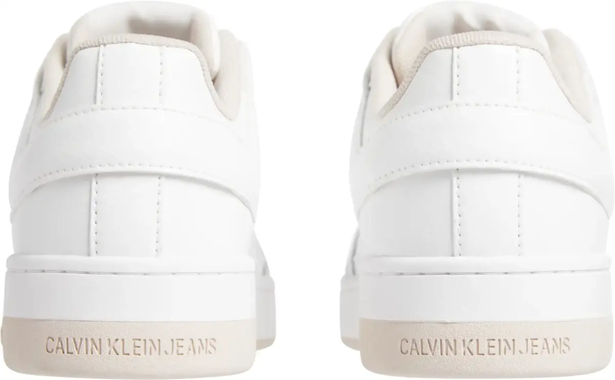 Calvin Klein BASKET CUPSOLE LOW M, 0LA Beyaz Kadın Spor Ayakkabı & Sneaker