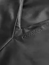 Calvin Klein LEATHER V NECK DRESS Kadın Siyah Elbise