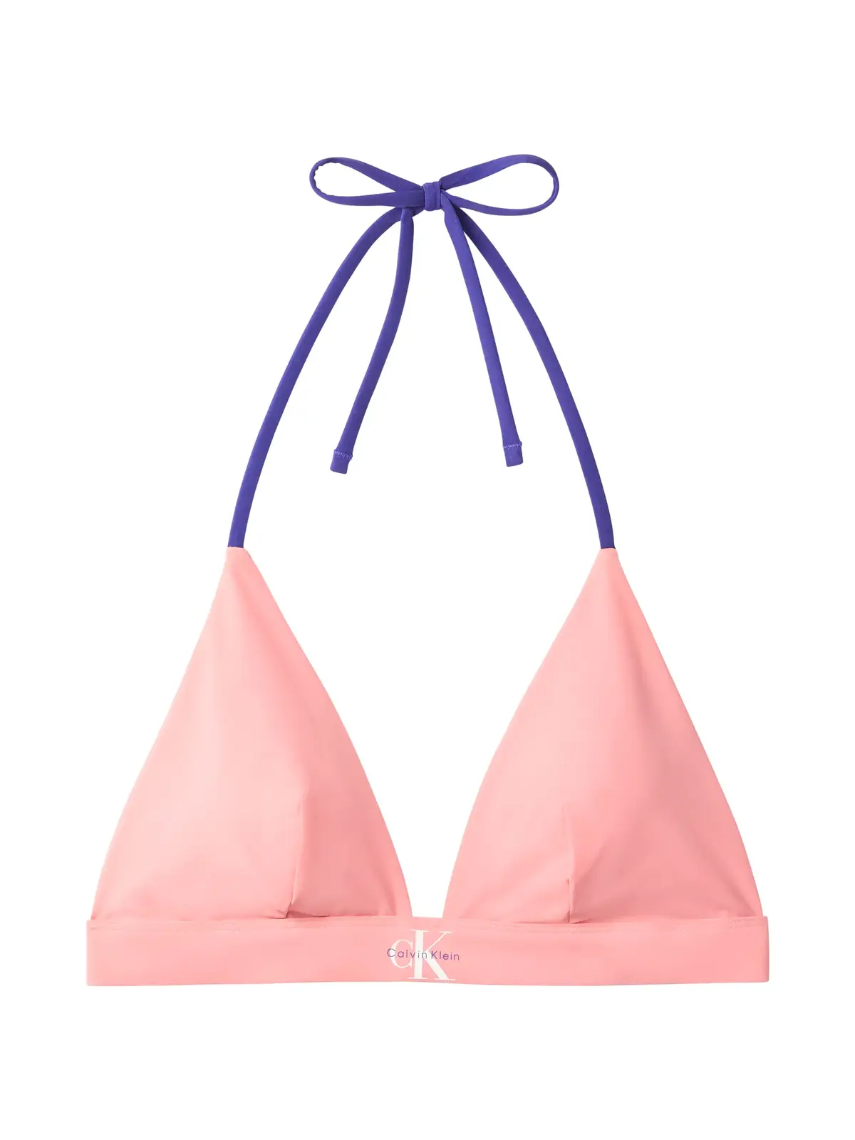 Calvin Klein TRIANGLE Pembe Üçgen Bikini Üst