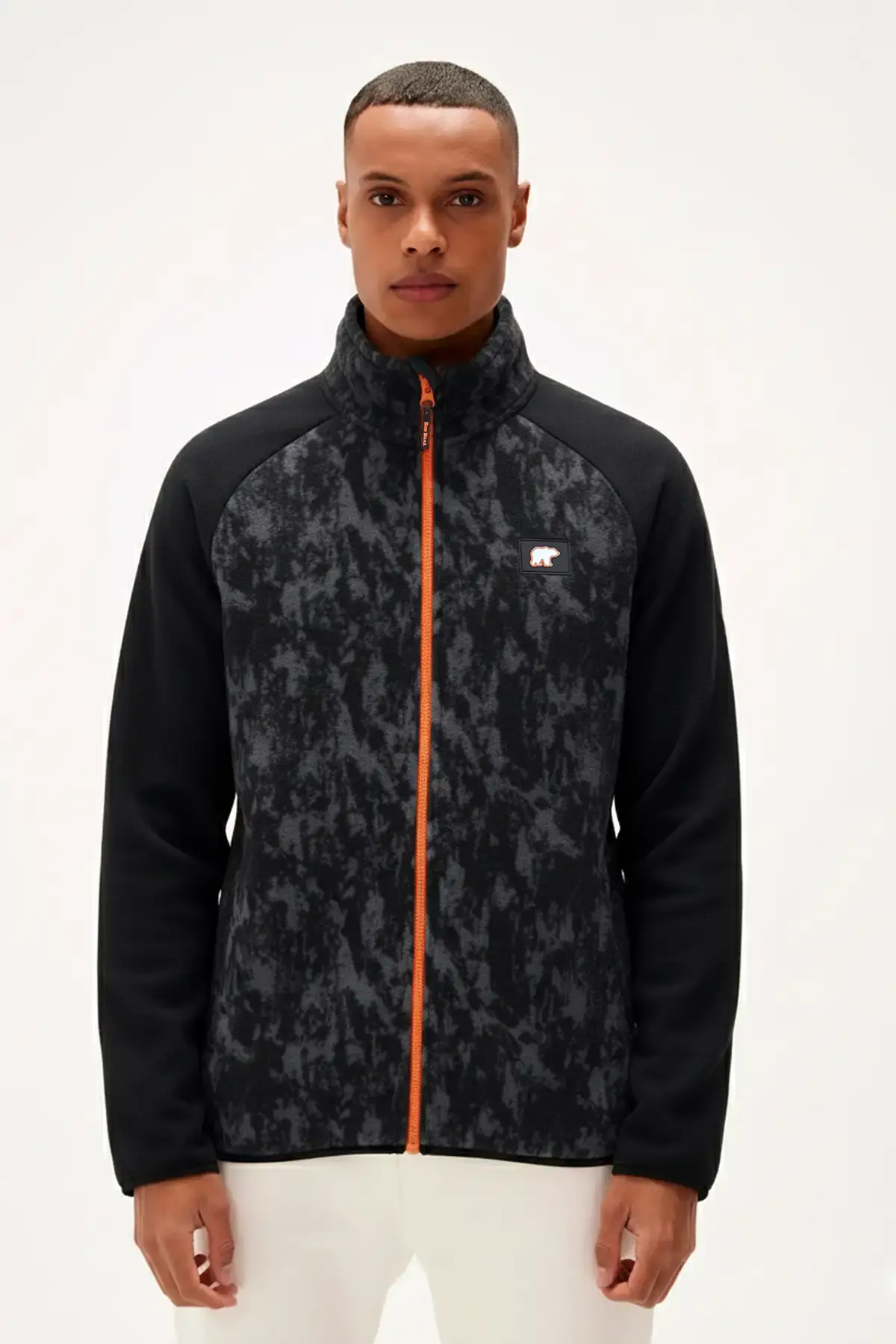 BAD BEAR TOO MUCH FULL ZIP Erkek Siyah Fermuarlı Ceket