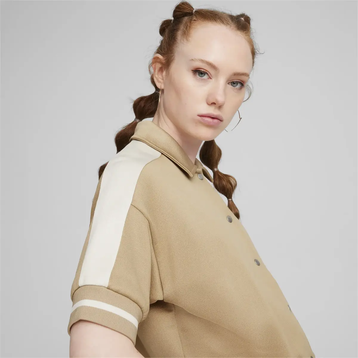 Puma T7 FOR THE FANBASE Jacket Açık Kahve Kadın Sweatshirt