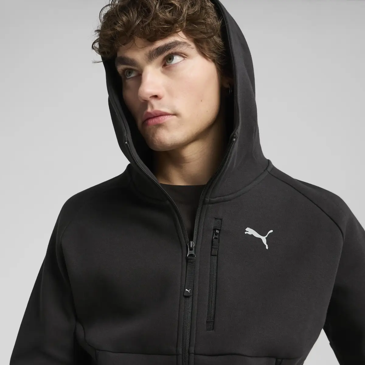 PUMATECH Full-Zip Hoodie Siyah Erkek Hoodie