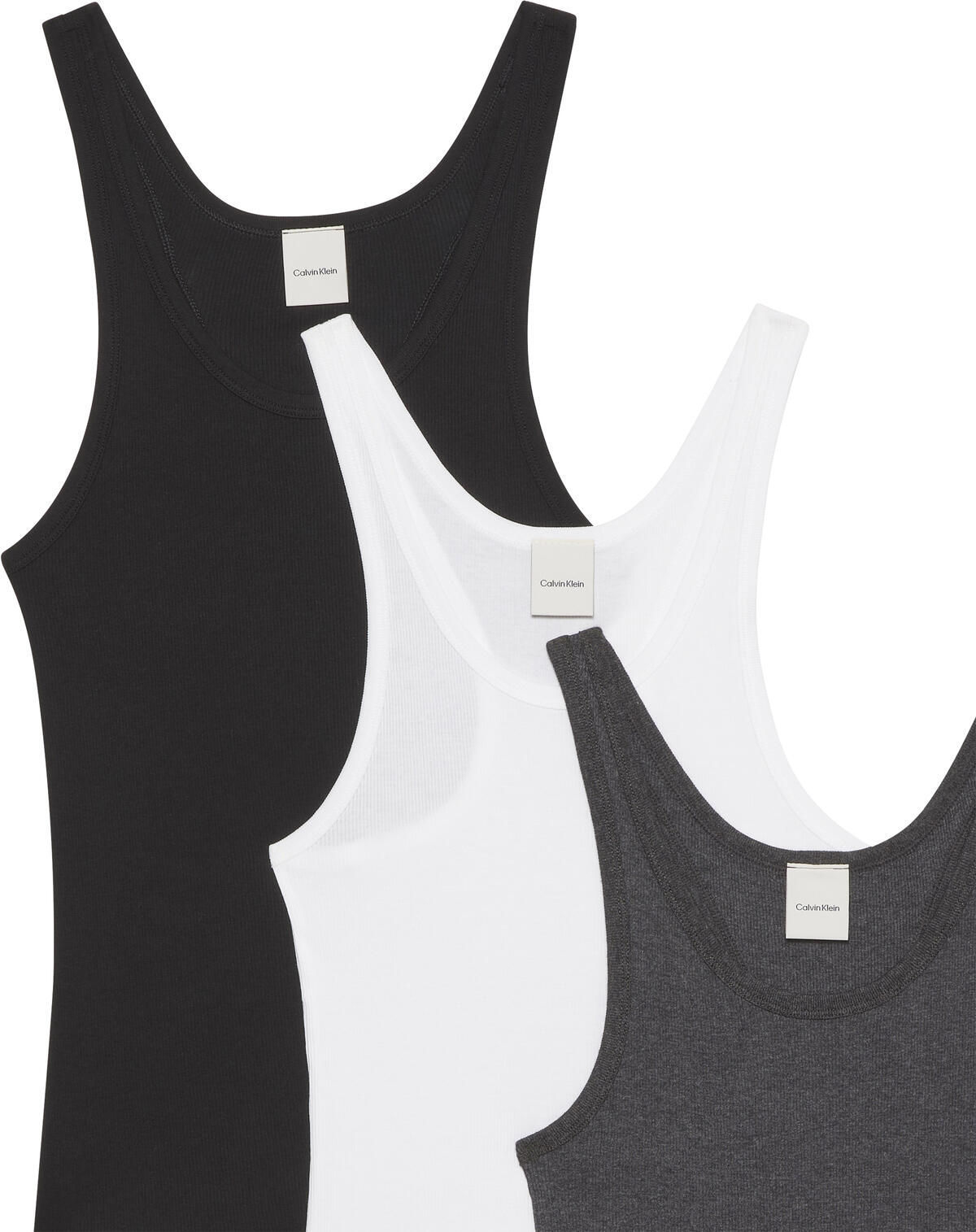 Calvin Klein SCOOP NECK COTTON TANK 3PK Gri Kadın T-Shirt Calvin Klein SCOOP NECK COTTON TANK 3PK Gri Kadın T-Shirt