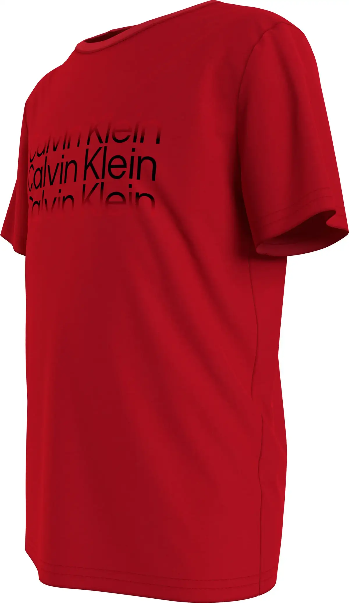 Calvin Klein INST. CUT OFF LOGO Erkek Kırmızı T-Shirt