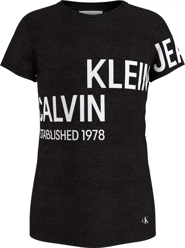 Calvin Klein INST HERO LOGO T-SHI Kadın Siyah T-Shirt