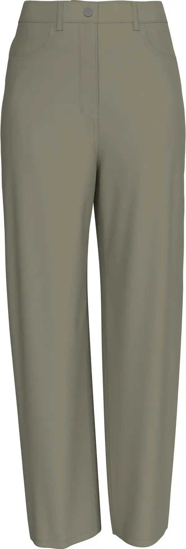 Calvin Klein STRETCH HIGH RISE ST Kadın Yeşil  Kumaş Pantolon