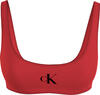Calvin Klein BRALETTE-RP Kadın Kırmızı Bikini Üstü