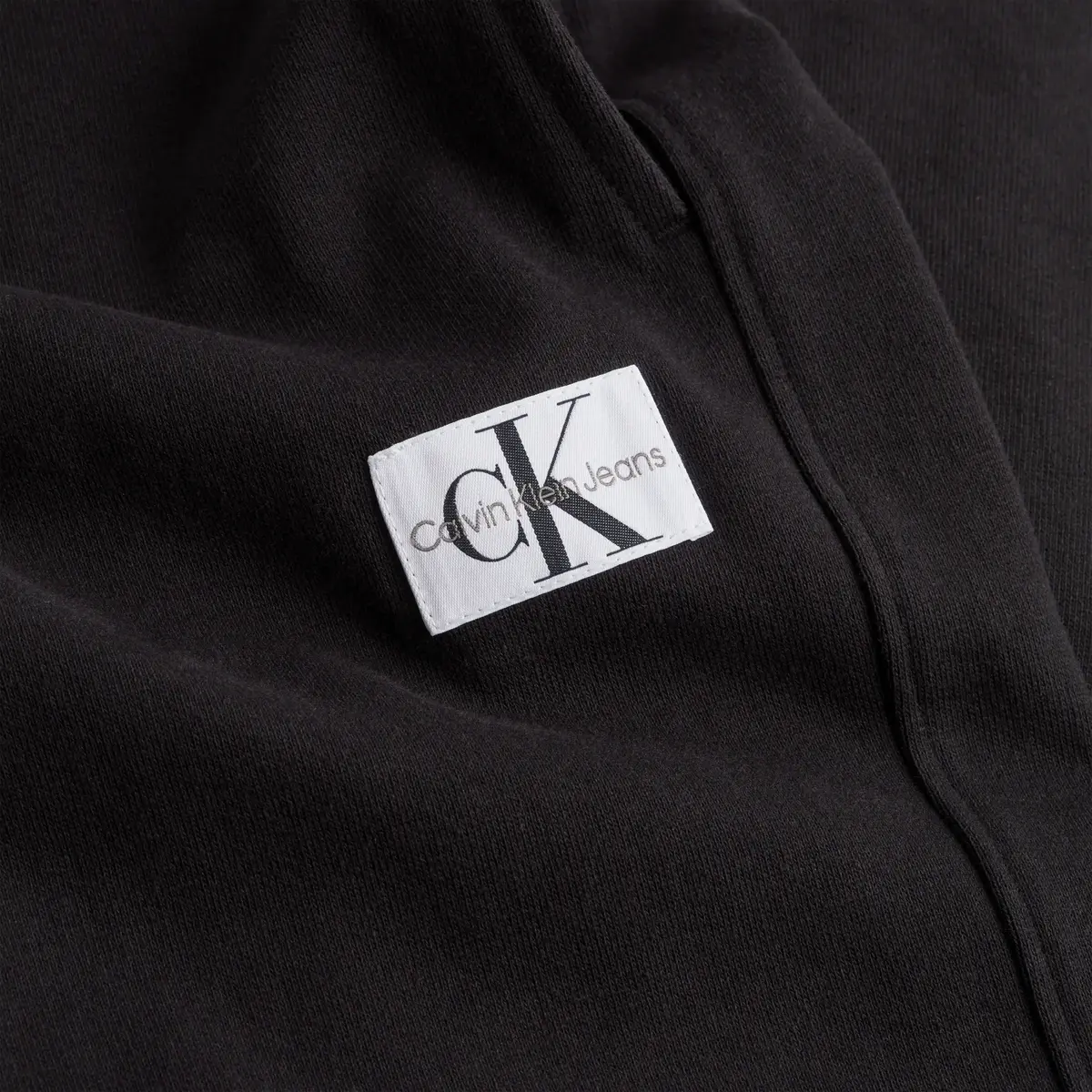 Calvin Klein BADGE WIDE LEG JOG P Kadın Siyah Eşofman Altı