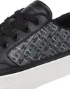 Tommy Hilfiger VULC LEATHER SNEAKER, BDS Siyah Kadın Spor Ayakkabı & Sneaker