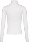 Calvin Klein LS WOVEN LABEL TURTLENECK Beyaz Kadın Gömlek