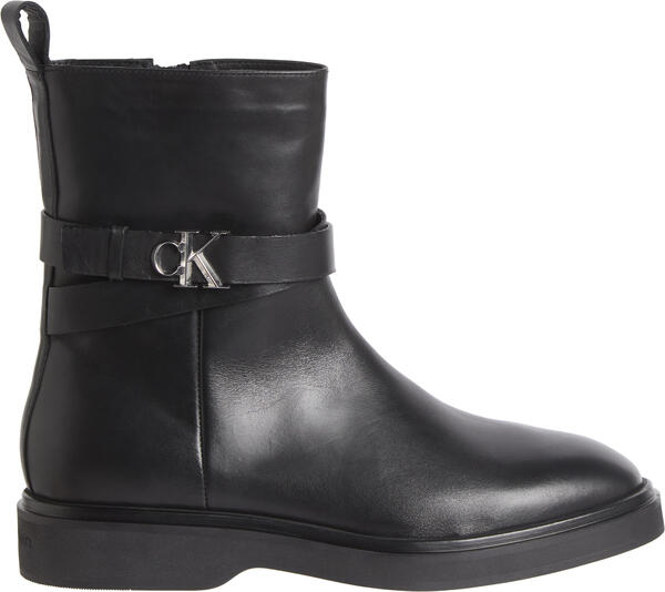 Calvin Klein ANKLE BOOT W/ METAL LOGO Siyah Kadın Bot