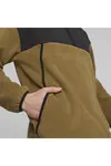 Puma CLASSICS UTILITY Polar Fleece Half-Zip Kahverengi Erkek Yarım Fermuarlı Sweatshirt