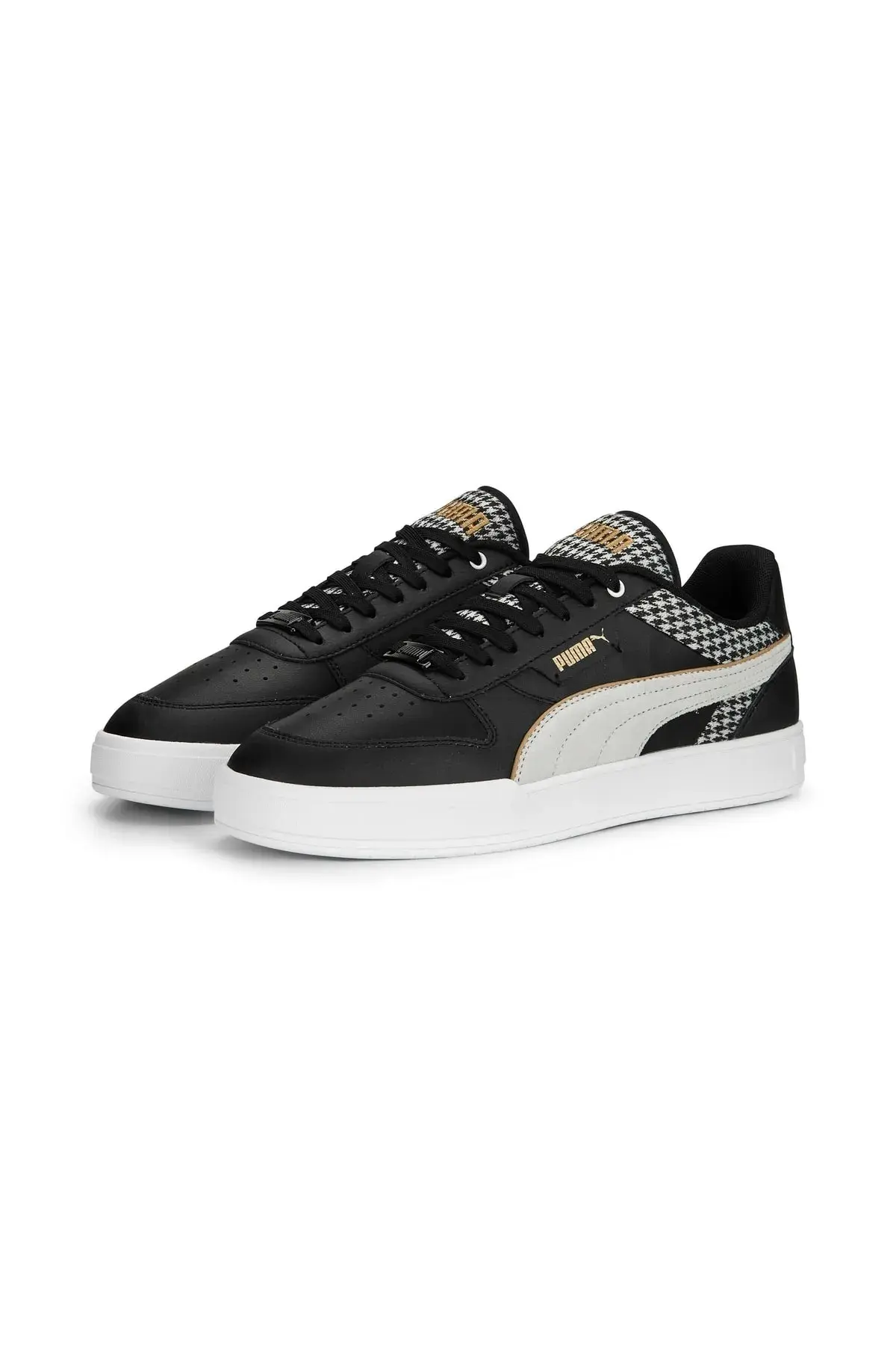 Puma Caven Dime Houndstooth - Siyah Kadın/Günlük Spor Ayakkabı