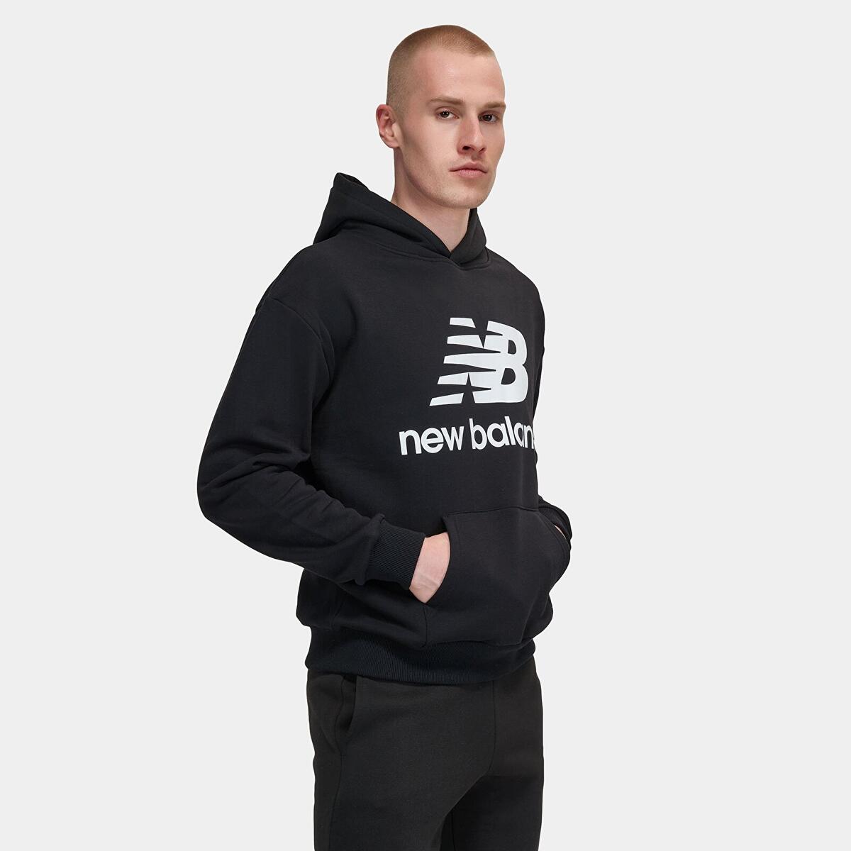 New Balance MNH3333 Erkek Siyah Sweatshirt