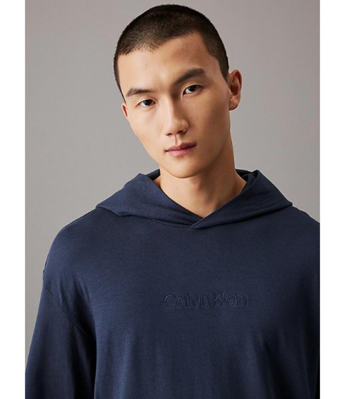 Calvin Klein L/S HOODIE, PPK Lacivert Erkek Hoodie