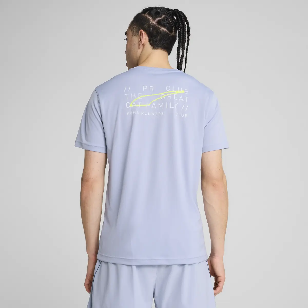 PUMA GRAPHICS RUNNING ILLUSTRATIO Mavi Erkek T-Shirt