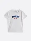 Tommy Hilfiger VARSITY REGULAR TEE, YBR Beyaz Çocuk T-Shirt & Polo