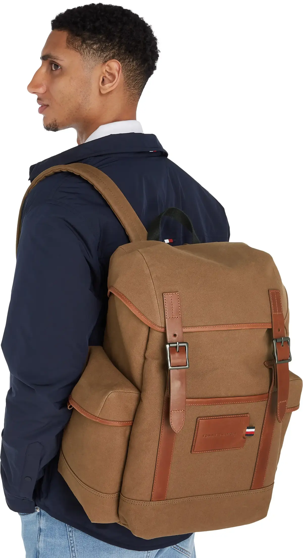 Tommy Hilfiger TH CASUAL PREP BACKP, GWF Kahverengi Erkek Çanta & Cüzdan