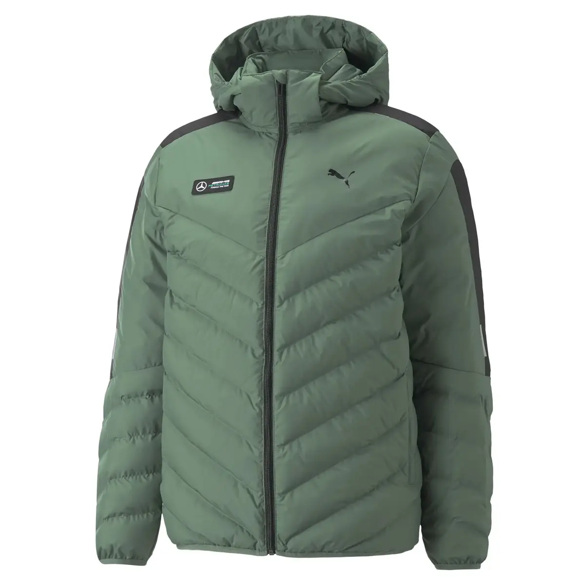 Puma Mapf1 Mt7 Ecolite Down Jacket Deep Forest Yeşil Erkek Uzun Mont
