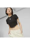 Puma DARE TO Cropped Slim Tee Siyah Kadın T-Shirt