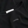 Calvin Klein PLACED INST LONG SWE, BEH Siyah Kadın Elbise-Etek