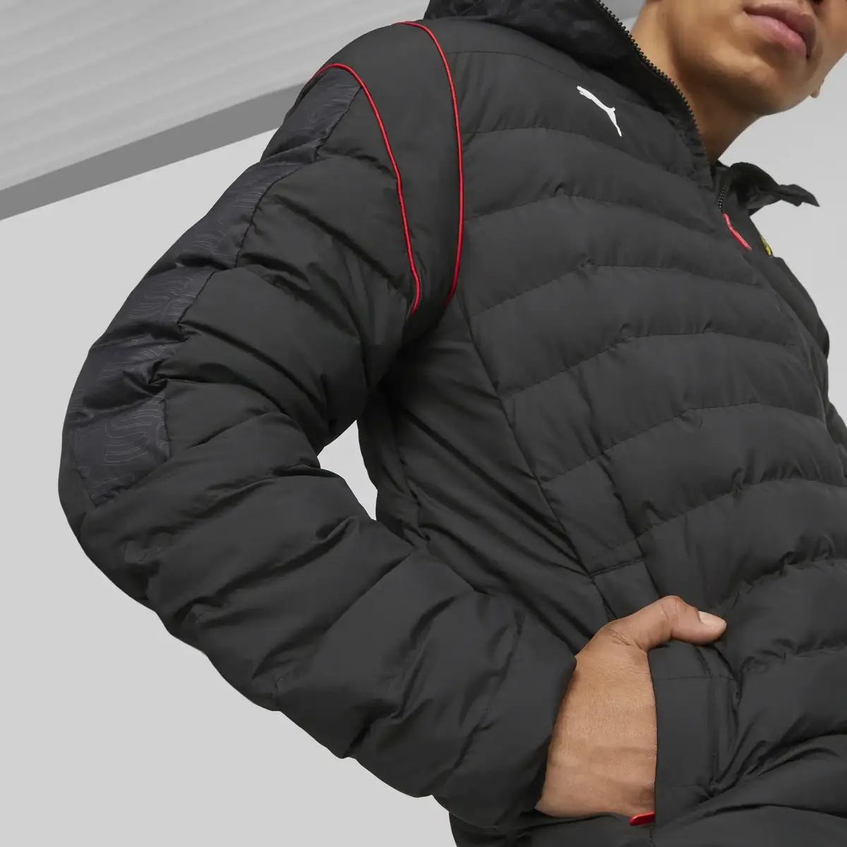 Puma Ferrari Race T7 Eclt Jkt Siyah Erkek Şişme Mont