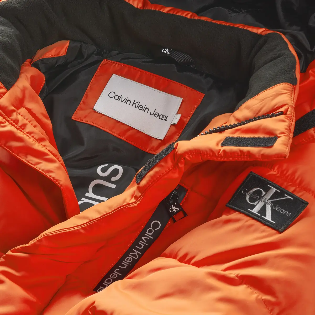 Calvin Klein ESSENTIAL PUFFER JAC Erkek Turuncu Şişme Mont