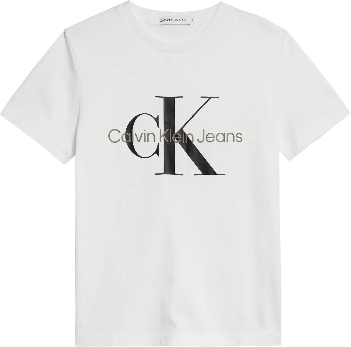 Calvin Klein MONOGRAM LOGO T-SHIR Erkek Beyaz T-Shirt
