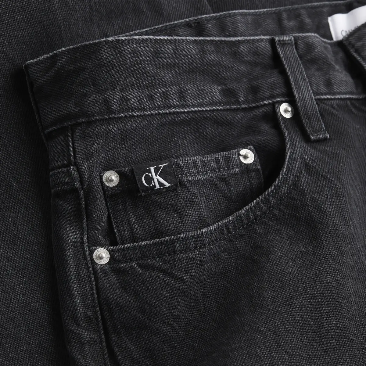 Calvin Klein 90s STRAIGHT Erkek Antrasit Kot Pantolon