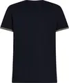 Tommy Hilfiger PERFORMANCE TIPPED T, DW5 Siyah Erkek T-Shirt & Polo