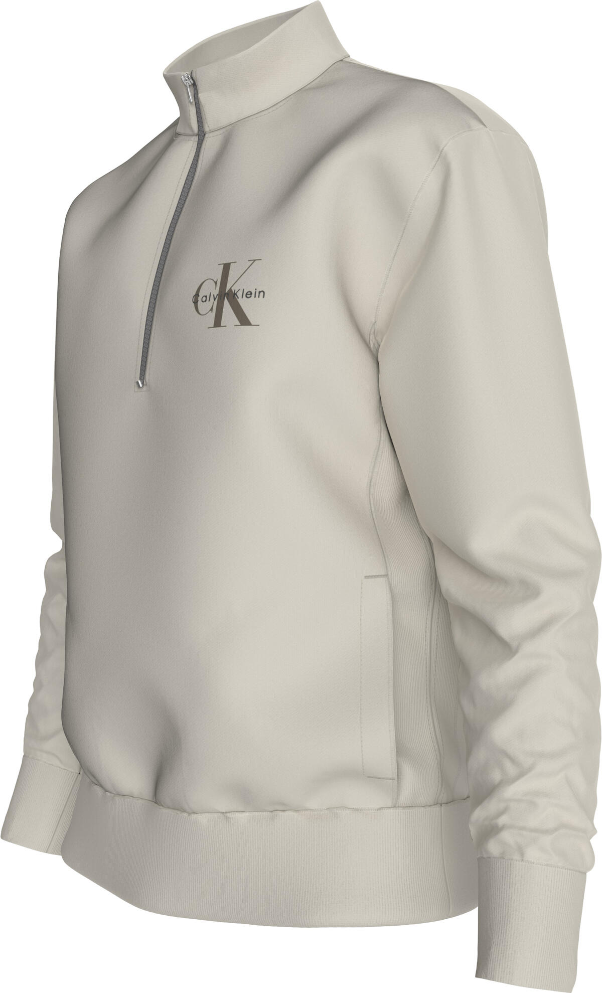 Calvin Klein LS EU 350TERRY MICRO MONOLOGO QT Beyaz Erkek Sweatshirt Calvin Klein LS EU 350TERRY MICRO MONOLOGO QT Beyaz Erkek Sweatshirt