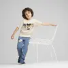 Puma X PLAYMOBIL Graphic Tee Krem Erkek T-Shirt & Polo