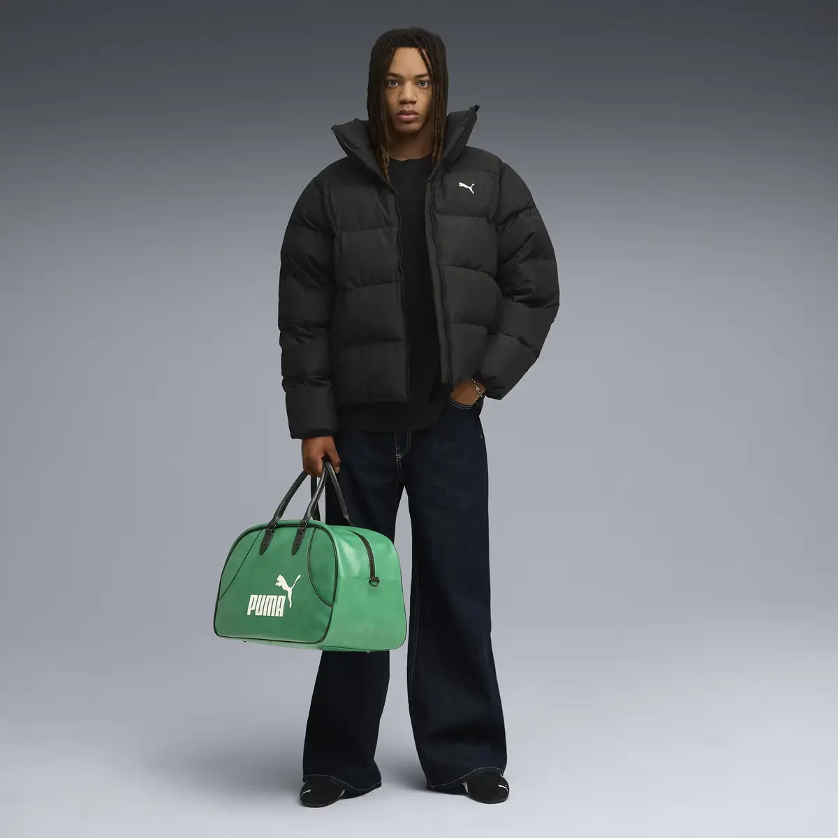 Puma Synthetic Puffer Jacket Siyah Erkek Mont