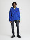 Calvin Klein SHERPA HALF ZIP HOOD Erkek Mavi Hoodie