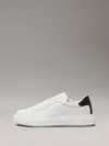 Calvin Klein LOW TOP LACE UP LTH, 0K9 Beyaz Erkek Günlük Spor Ayakkabı