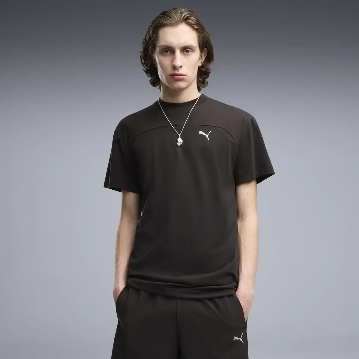 PUMA PUMATECH Tee Siyah Erkek T-Shirt