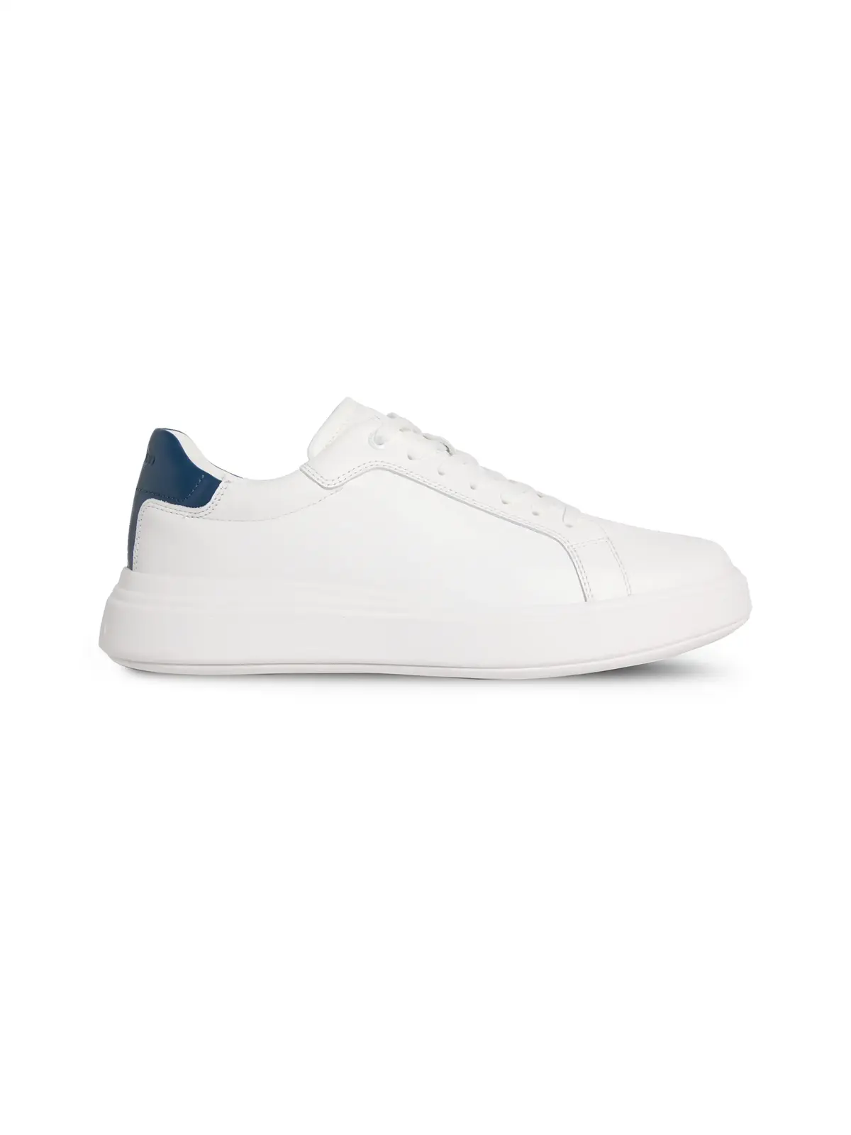 Calvin Klein LOW TOP LACE UP LTH, 0K6 Beyaz Erkek Spor Ayakkabı