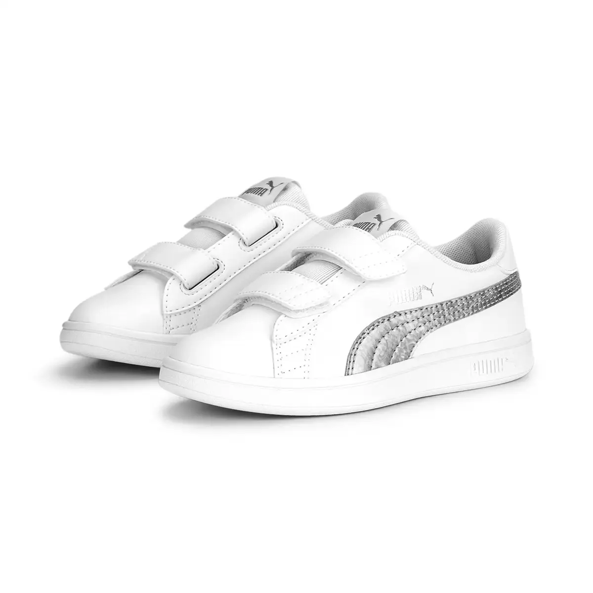 Puma Smash v2 Metallics V PS Beyaz Unisex Günlük Spor Ayakkabı