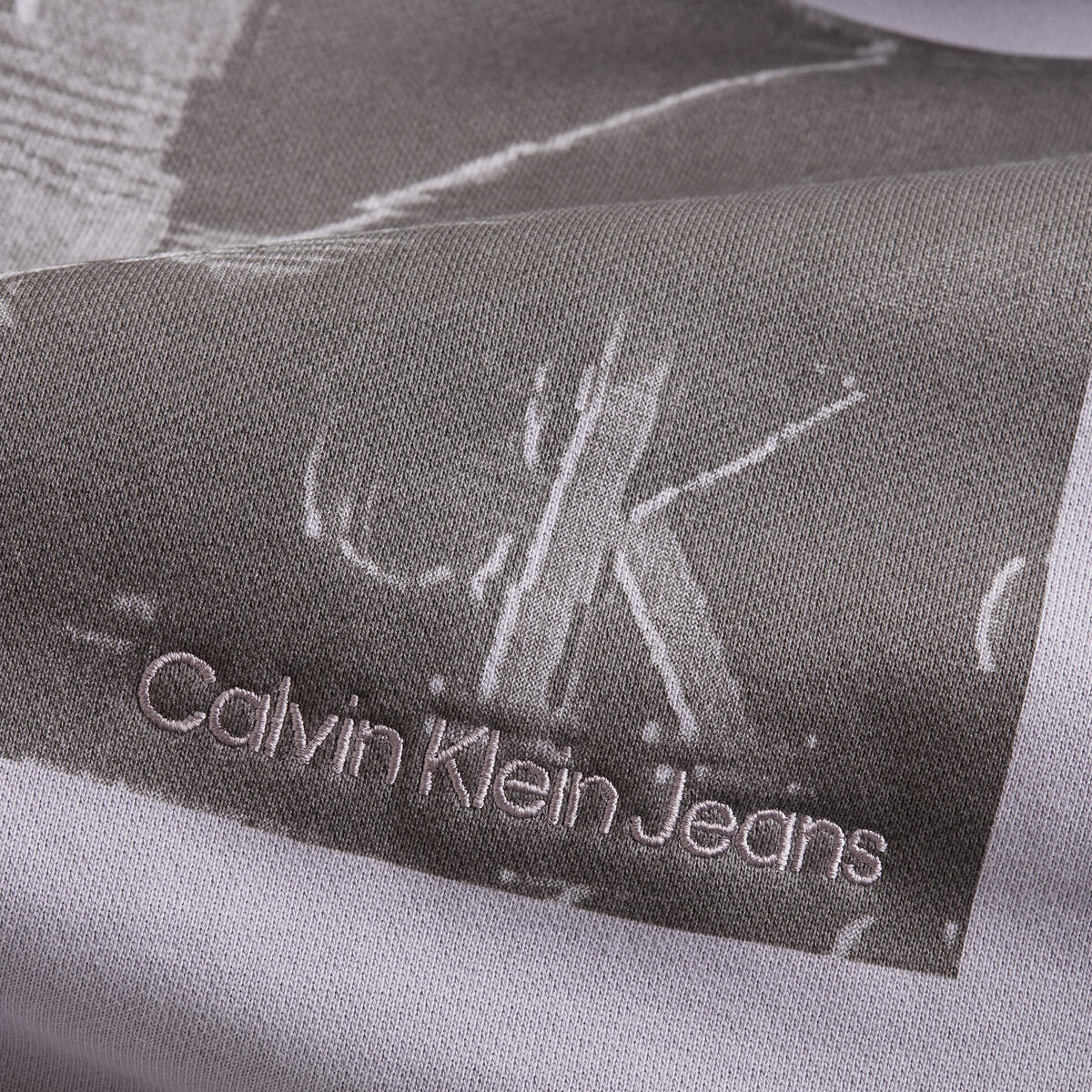 Calvin Klein TV DISRUPTED MONOGRA Erkek Lila Hoodie