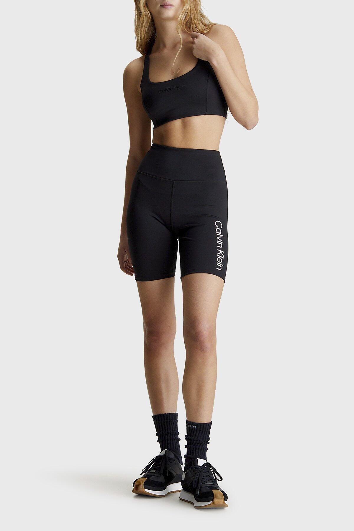 Calvin Klein WO - Sports Bra Medi, BAE Siyah Kadın Sporcu Sütyeni