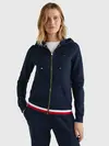 Tommy Hilfiger HERITAGE ZIP-THROUGH Kadın Siyah Hoodie
