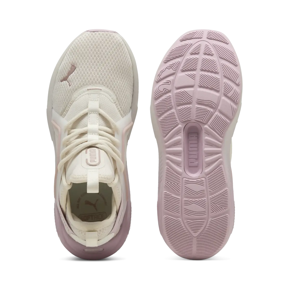 Puma Softride Enzo 5 Metallic Krem Kadın Koşu Ayakkabısı