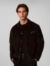 Calvin Klein LS CORDUROY EASY OVE, UB1 Siyah Erkek Ceket
